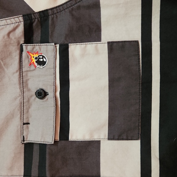 The Hundreds striped button down shirt size medium - Picture 3 of 8